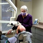 patient in dental chair