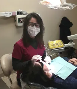 Dental hygienist at Kiesel & Maye Dental Associates